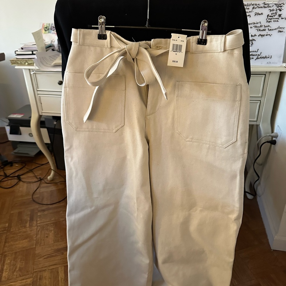 Brand New with Tags Deveaux wide leg cream pants